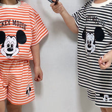 Load image into Gallery viewer, <Taiwan Pavilion>MK0001-【Korean】MK striped short-sleeved top + shorts set