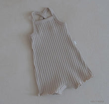 將圖片載入圖庫檢視器 <台灣館>GE0051-Peekaboo素色吊帶包屁衣&套裝【正韓】