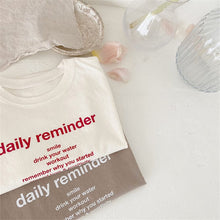 Load image into Gallery viewer, 24D840PCW- Korean style parent-child style fashionable short-sleeved boys and girls simple letter casual tops