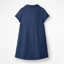 Load image into Gallery viewer, S0433DS-Little maven summer short-sleeved riding open chest girls dress