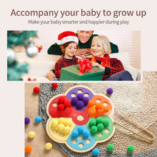 Load image into Gallery viewer, PMZ1258AC-Puzzle color classification flower rainbow board clip ball toy