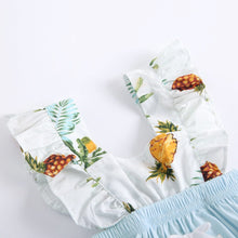 Load image into Gallery viewer, BRS9027LS-Summer fruit flying sleeves bib bodysuit