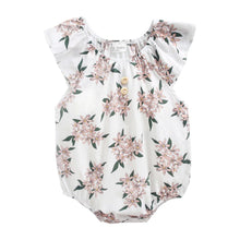 Load image into Gallery viewer, BRS8046LS-Summer cotton floral buttoned bodysuit