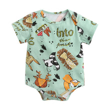 Load image into Gallery viewer, BRS9049LS-Korean spring animal print cartoon crawling suit