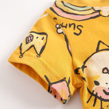 Load image into Gallery viewer, BDS9050DS-Summer cat print short-sleeved cute dress