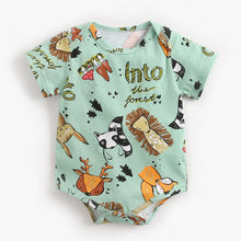 Load image into Gallery viewer, BRS9049LS-Korean spring animal print cartoon crawling suit