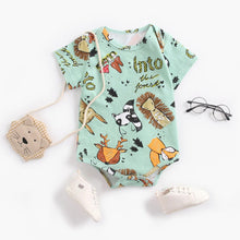Load image into Gallery viewer, BRS9049LS-Korean spring animal print cartoon crawling suit