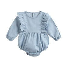 Load image into Gallery viewer, BRW9101LS- Spring and Autumn long-sleeved solid color bodysuit
