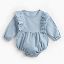 Load image into Gallery viewer, BRW9101LS- Spring and Autumn long-sleeved solid color bodysuit