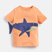 Load image into Gallery viewer, 51619SE-Little Maven Summer Knitted Cotton Children's Short-sleeved T-shirt