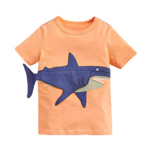 Load image into Gallery viewer, 51619SE-Little Maven Summer Knitted Cotton Children's Short-sleeved T-shirt
