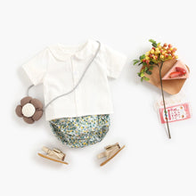 Load image into Gallery viewer, BCS2026LS-Summer floral doll collar shirt + briefs two-piece set