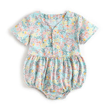 Load image into Gallery viewer, BRS2037LS-Summer Korean style floral short-sleeved bodysuit
