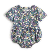 Load image into Gallery viewer, BRS2037LS-Summer Korean style floral short-sleeved bodysuit