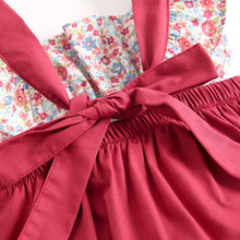 Load image into Gallery viewer, BRS2044LS-Summer Korean style suspenders fake two-piece floral bodysuit