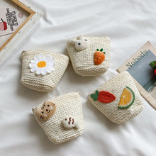 Load image into Gallery viewer, 50106AC-Children's Mini Cartoon Straw Crossbody Bag