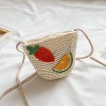 Load image into Gallery viewer, 50106AC-Children's Mini Cartoon Straw Crossbody Bag