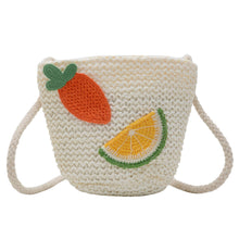 Load image into Gallery viewer, 50106AC-Children's Mini Cartoon Straw Crossbody Bag