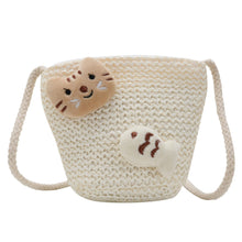 Load image into Gallery viewer, 50106AC-Children's Mini Cartoon Straw Crossbody Bag