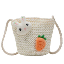 Load image into Gallery viewer, 50106AC-Children's Mini Cartoon Straw Crossbody Bag