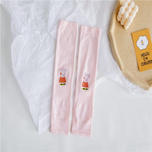 Load image into Gallery viewer, 1102AC-Summer ice silk children's anti-ultraviolet and anti-mosquito fingerless high elastic sunscreen sleeves