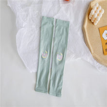 Load image into Gallery viewer, 1102AC-Summer ice silk children's anti-ultraviolet and anti-mosquito fingerless high elastic sunscreen sleeves