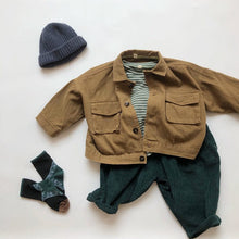 Load image into Gallery viewer, 963SE-Autumn and winter Korean style large pocket thickened work jacket