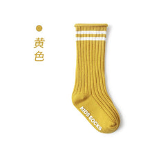 Load image into Gallery viewer, ZT37AC-Children's socks spring and autumn boys and girls mid-tube socks baby non-slip floor socks baby long socks princess socks