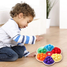 Load image into Gallery viewer, PMZ1258AC-Puzzle color classification flower rainbow board clip ball toy