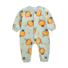 Load image into Gallery viewer, BRW2075LS-Spring and Autumn cartoon long-sleeved crawling clothes baby animal long crawling clothes