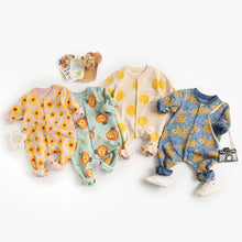 Load image into Gallery viewer, BRW2075LS-Spring and Autumn cartoon long-sleeved crawling clothes baby animal long crawling clothes