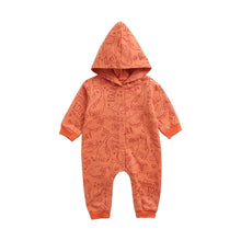 Load image into Gallery viewer, BRW2074LS-Spring and Autumn Korean Dinosaur Print Hooded Climbing Suit