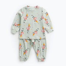 Load image into Gallery viewer, BCW2065JG-Spring and Autumn Korean Style Home Clothes Cute Printed Top + Pants Set