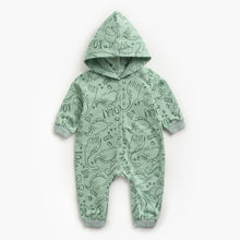 Load image into Gallery viewer, BRW2074LS-Spring and Autumn Korean Dinosaur Print Hooded Climbing Suit