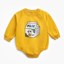 Load image into Gallery viewer, BRW2096LS-Spring and Autumn Korean Style Cartoon Print Long Sleeve Bodysuit