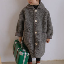 Load image into Gallery viewer, 28103SE-Winter Korean style boys and girls mid-length lambskin coat
