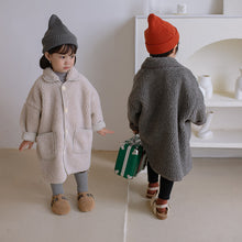 Load image into Gallery viewer, 28103SE-Winter Korean style boys and girls mid-length lambskin coat