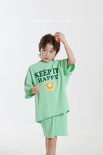 將圖片載入圖庫檢視器 <台灣館>IB0031-【正韓】夏季快樂微笑短袖套裝