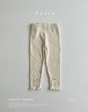 將圖片載入圖庫檢視器 <台灣館>AT24A006-Aosta秋款👖 **山茶花綁帶打底褲 (Camellia Leggings)**【正韓】
