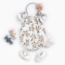 Load image into Gallery viewer, BRS8046LS-Summer cotton floral buttoned bodysuit