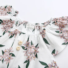 Load image into Gallery viewer, BRS8046LS-Summer cotton floral buttoned bodysuit