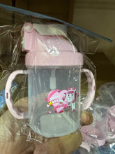 Load image into Gallery viewer, <Taiwan Pavilion> 20061AC-Children's learning training small kettle double-handle small straw water cup 240ML