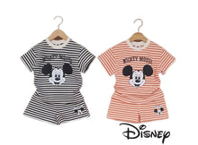 Load image into Gallery viewer, <Taiwan Pavilion>MK0001-【Korean】MK striped short-sleeved top + shorts set