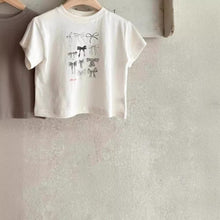 Load image into Gallery viewer, 24134PCW-Summer Korean-style mid-length short-sleeved parent-child top