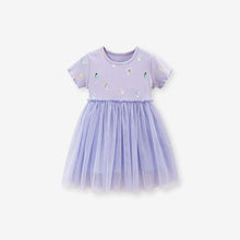 Load image into Gallery viewer, S1840DS-Summer short-sleeved ruffled gauze skirt