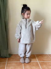 Load image into Gallery viewer, DZ240190JG-Autumn and winter flannel thickened top + trousers home set