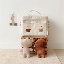 Load image into Gallery viewer, 9511414AC- Korean style embroidered bear cooler bag baby stroller storage cooler bag