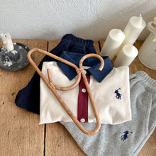 Load image into Gallery viewer, TC0806SE-Autumn boys and girls embroidered contrast color long-sleeved shirt