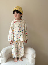 Load image into Gallery viewer, C83187JG-Spring long-sleeved cotton double-layer yarn home top + trousers