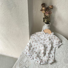 Load image into Gallery viewer, Y9430LS- Summer floral collar bodysuit + lace suspender skirt top